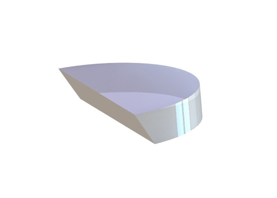 D Shaped Pickoff Mirror Diameter 25.4mm Beam Splitter Mirror